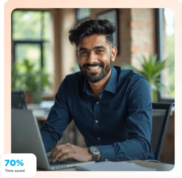 Freelance recruiter at work